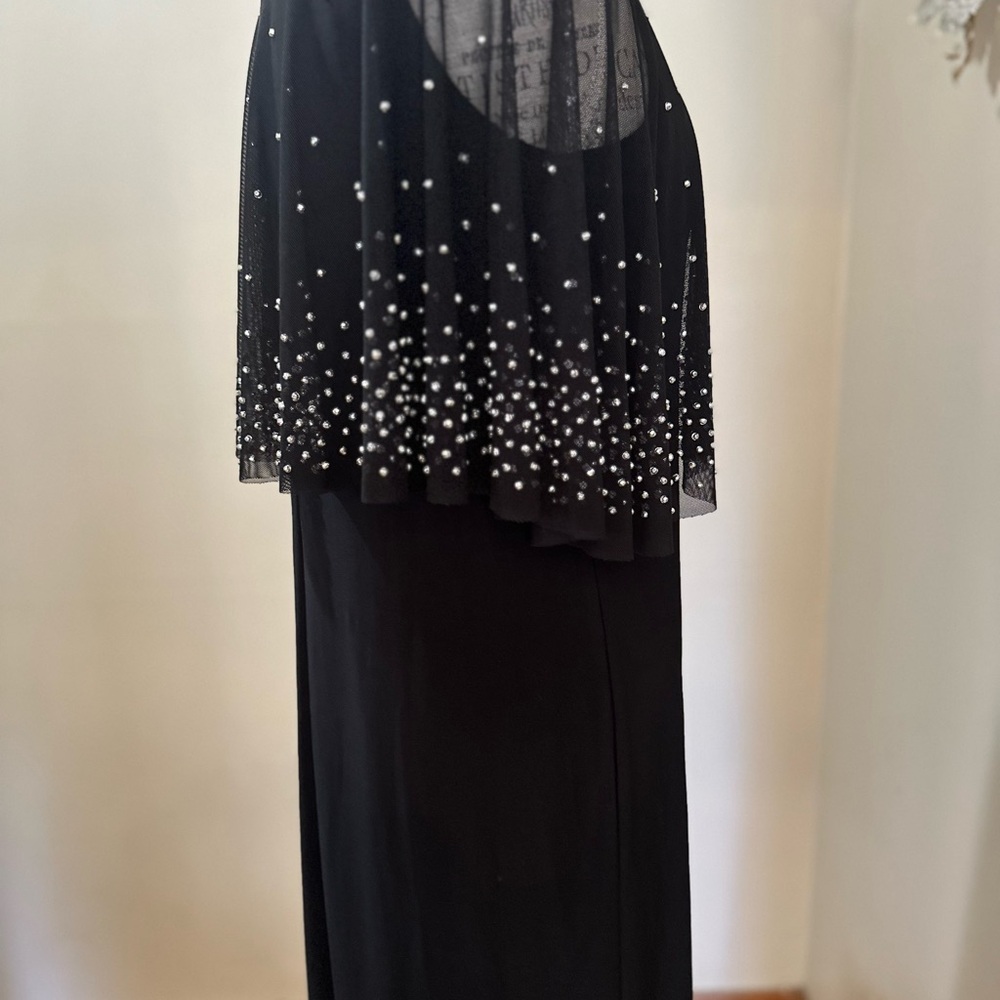 MARINA Black Dress with Sparkling Accents / 14 - Picture 12 of 12